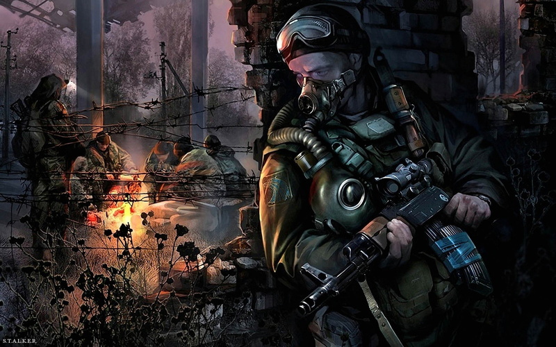 1080P, masks, video, post apocalyptic, rifle, gas, games, s t a l k e r, assault