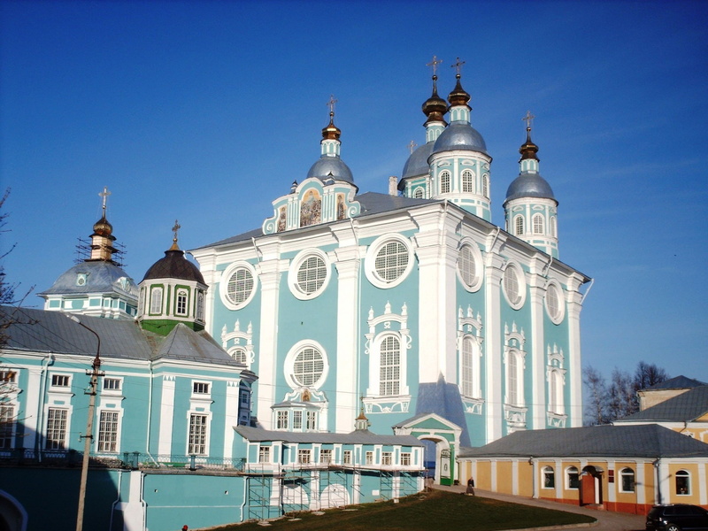 russia, nature, spirituality, smolensk, belief, built structure, church, dome, travel destinations, day, ornate, history, architecture, assumption cathedral