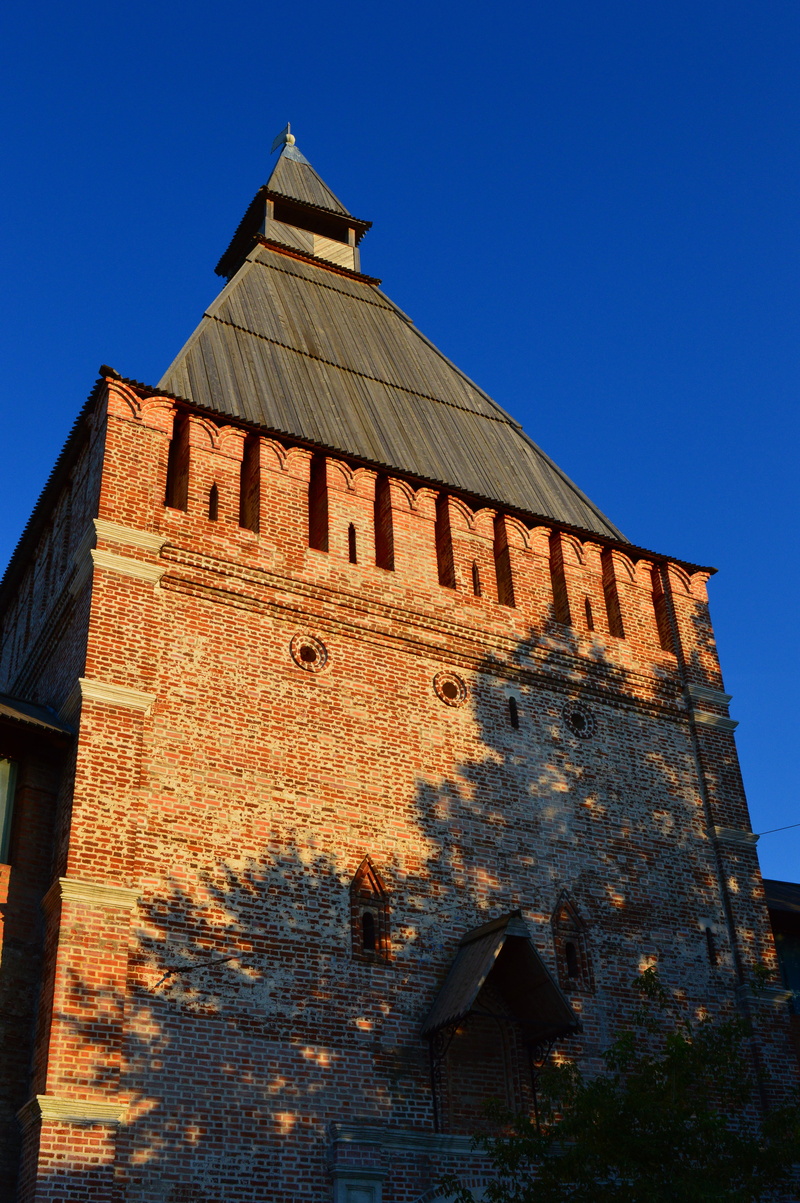 ancient civilization, low angle view, building, sky, sunlight, clock, building exterior, no people, view, stone masonry, the façade of the, summer, tower