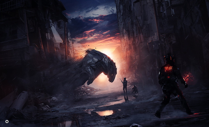 artwork, Antoine Collignon, futuristic, science fiction, cyberpunk, 720P, digital