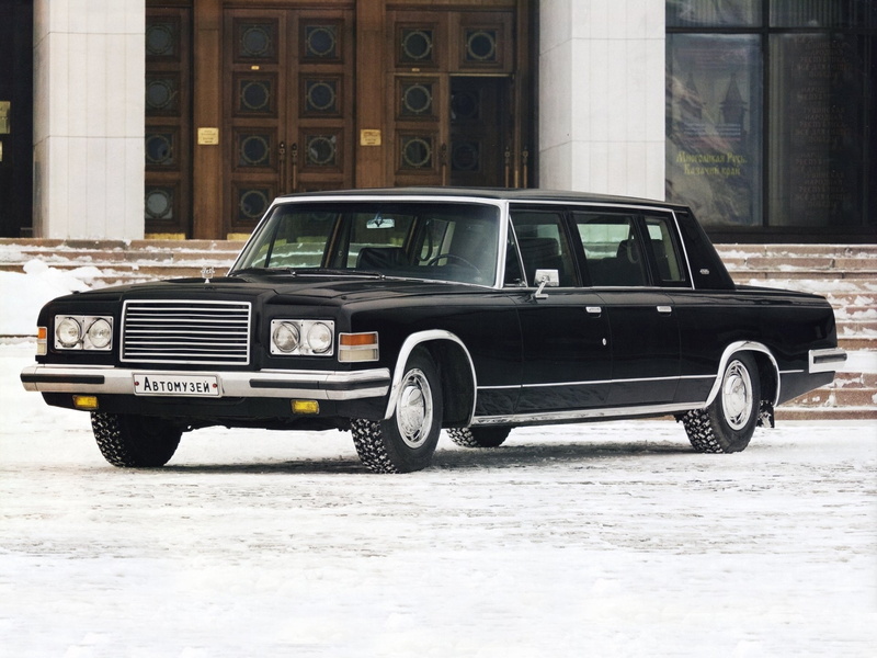 1080P, Car, Snow, Limousine, Luxury Car, Black Car, Vehicles, ZIL-41047