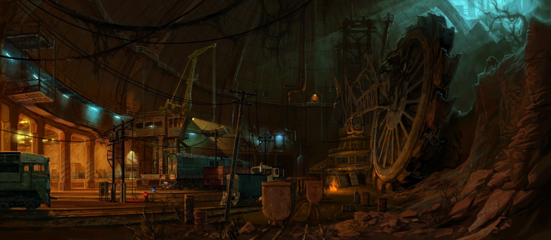 concept art, digital art, 2K, video games, underground, artwork, S.T.A.L.K.E.R.: Call of Pripyat