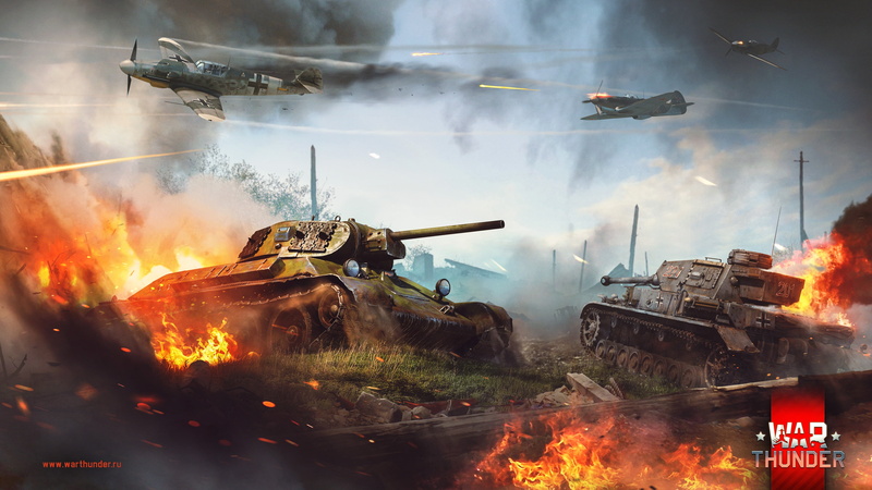 T-34, War Thunder, dirt, fire, 4K, tank, The battle for Stalingrad