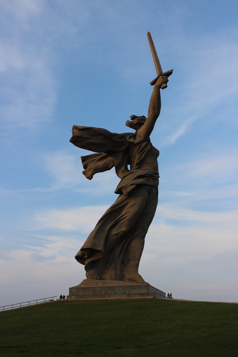 mother motherland, memorial, statue, human representation, no people, male likeness, representation, creativity, mamayev kurgan, craft, 5K, cloud - sky