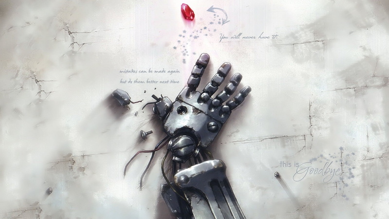 Anime, 1080P, prosthesis, letter, alphonse elric, mechanical arm, fullmetal alchemist