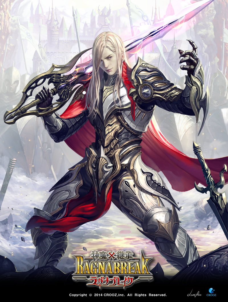 cape, blonde, long hair, 720P, armor, weapon, drawing, warrior, spell, men, steel, magic, red clothing, sword