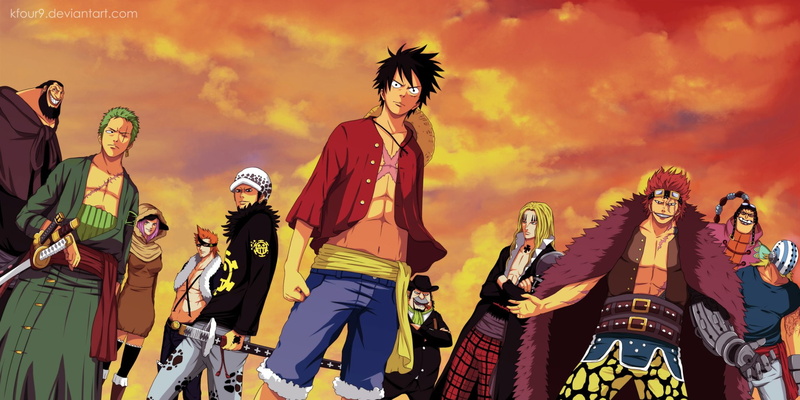 1080P, dancing, Basil Hawkins, One Piece, Jewelry Bonney, Long Hair, group Of People, Tattoo, Cigar, outdoors, Boy, Katana, Scratchmen Apoo, fun, multi Colored