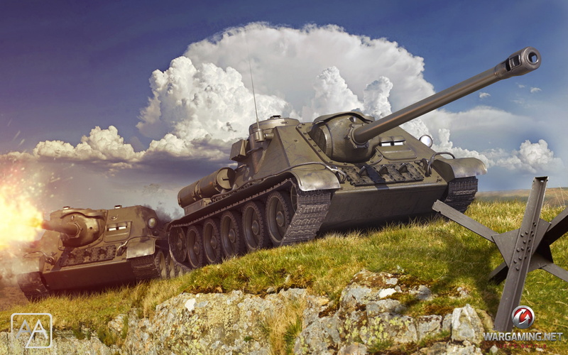 2K, tanks, Wargaming.Net, World of Tanks, SU-85, USSR, WoT, world, tank, su, BigWorld