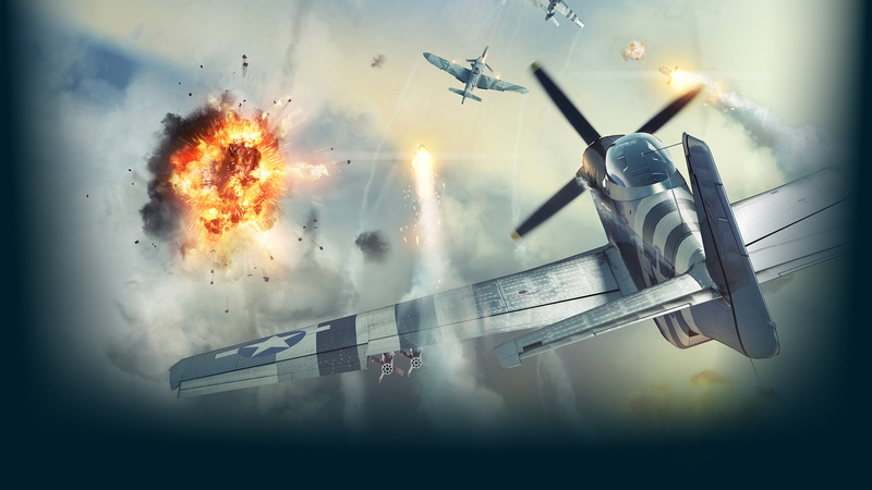 Fighter, Fire, USA, Flame, The sky, Clouds, Carrier-Based Fighter, Smoke, A German Plane, War Thunder, Sparks, Shot, Rocket, Gaijin Entertainment, Aviation
