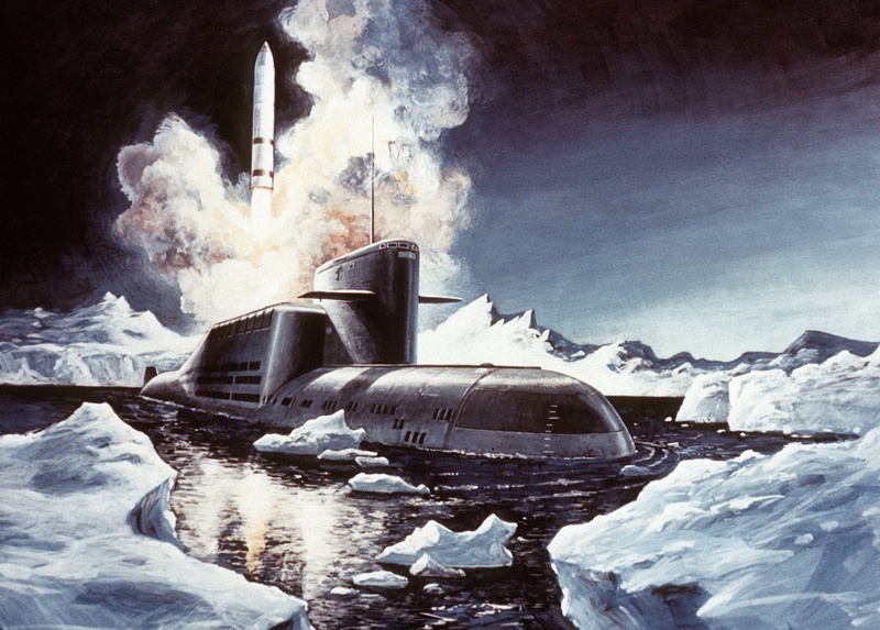 Soviet Union, snow, nature, reflection, 2K, Russian Navy, water, outdoors, vehicle, submarine, transportation, cold temperature, poster, architecture