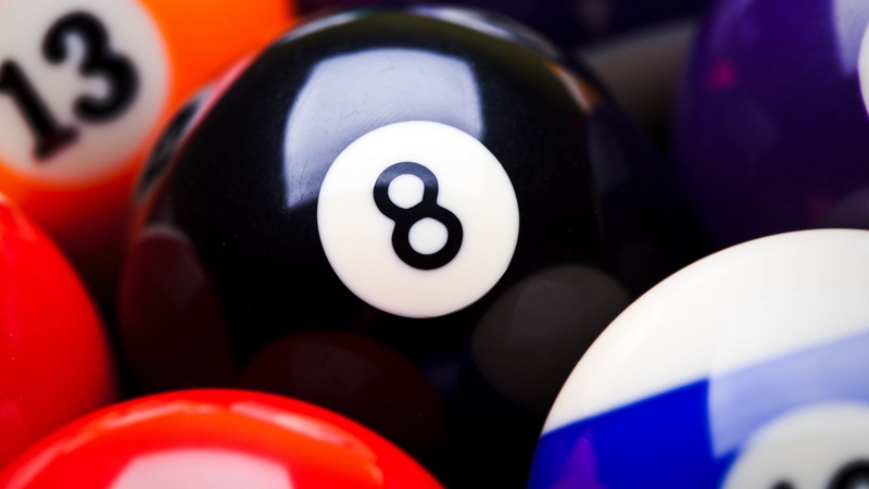 no people, full frame, number, backgrounds, 8-ball, determination, multi colored, competition, pool ball, pool - cue sport, billards, selective focus, pool table
