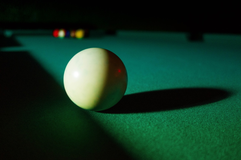 relaxation, shadow, pool ball, felt, sport, recreational pursuit, closeup, ball, cue, competition, sphere, pool - cue sport, nightlife, table, leisure activity