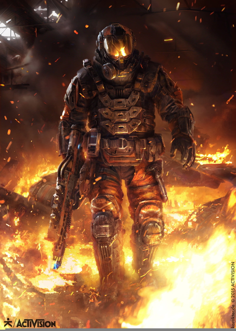 burning, Activision, helmet, 1080P, video game characters, Call of Duty: Black Ops III, Flamethrower, video games, fire
