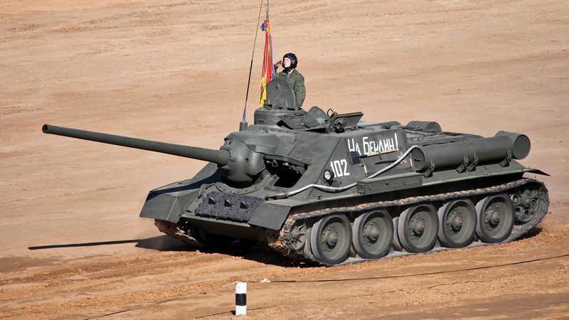 day, tank, aggression, mode of transportation, men, transportation, tank destroyer, one person, machine gun, military, USSR, air vehicle, weapon, military training