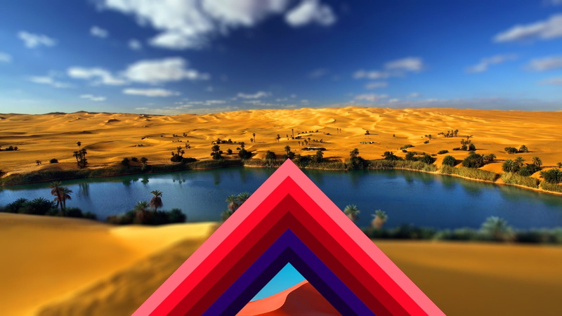 photography, outdoors, photo manipulation, nature, blue, day, sky, tree, polyscape, land, triangle, scenics - nature, abstract, tranquility, plant, 1080P