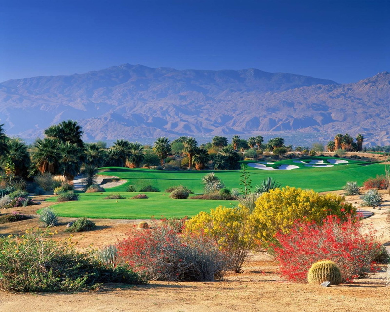 california, springs, course, perfect, golf, 1080P, exotic, palm, palm springs, arizona, beautiful, desert, mountains, oasis, paradise