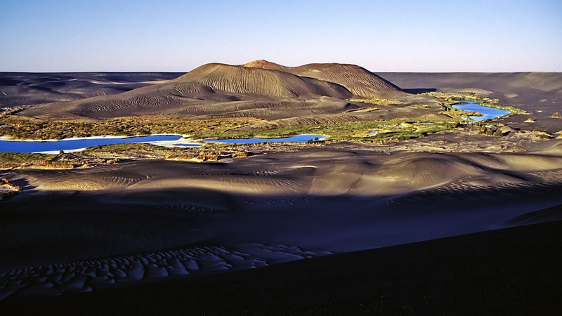 pools, sand, oasis, libyan, desert, 1080P, desrt, nature and landscapes