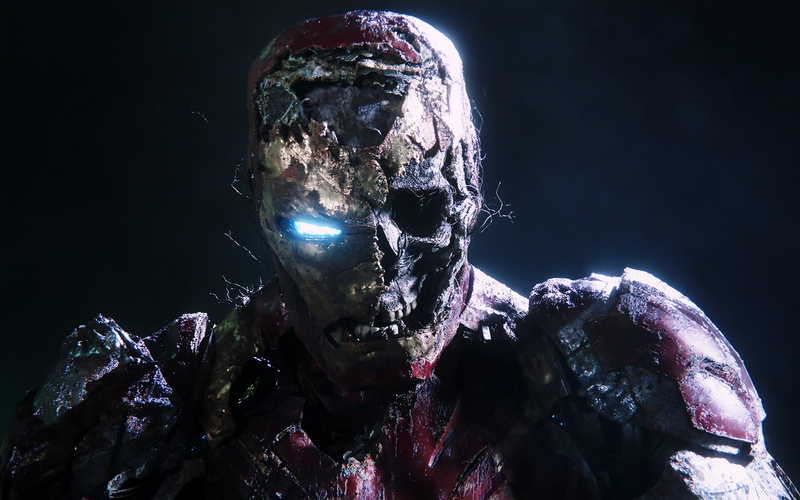 Marvel Cinematic Universe, Tony Stark, Iron Man, 2K, zombies