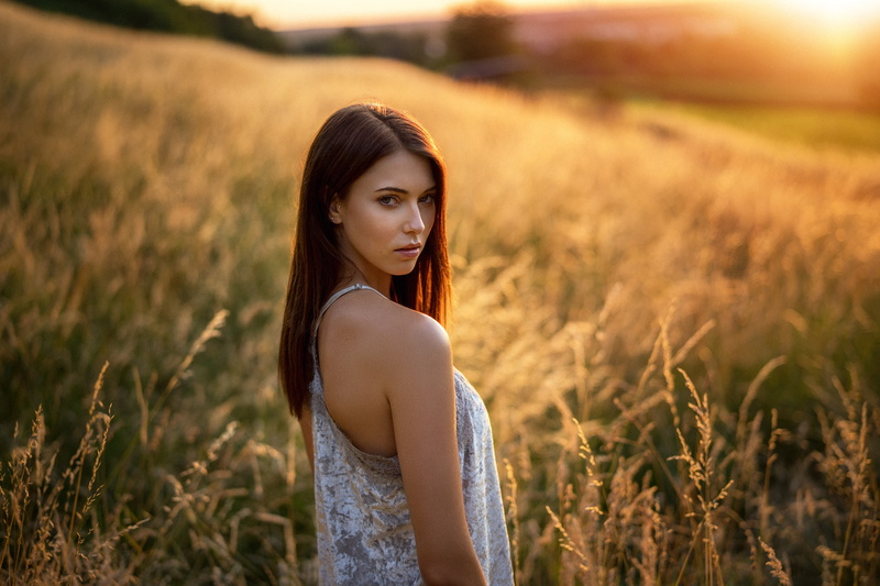 portrait, 1080P, Martin Kühn, women, Laura Franziska, women outdoors