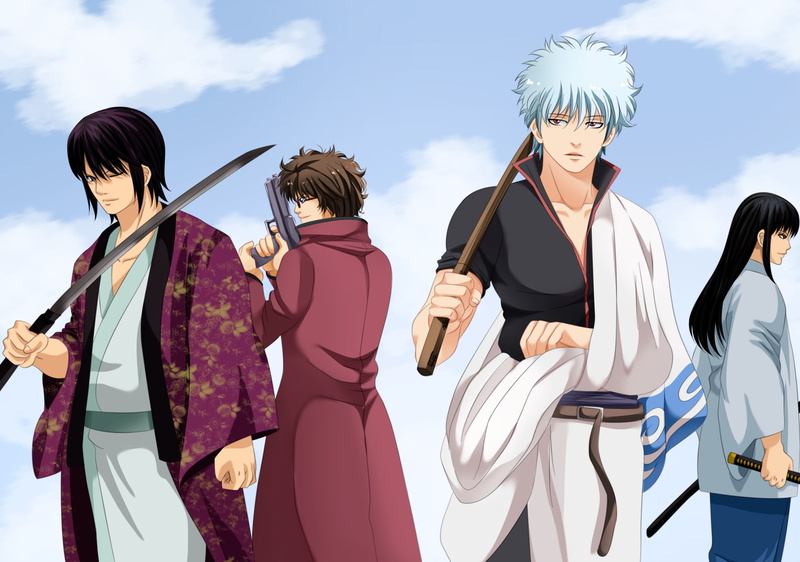 Shinsuke Takasugi, Kotaro Katsura, Sakamoto Tatsuma, 1080P, Anime, Gintoki Sakata, Gintama
