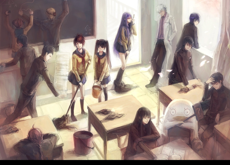 museum, store, sculpture, digital composite, 2K, indoors, human representation, Kamui, retail display, art and craft, creativity, Kagura, women, anime girls