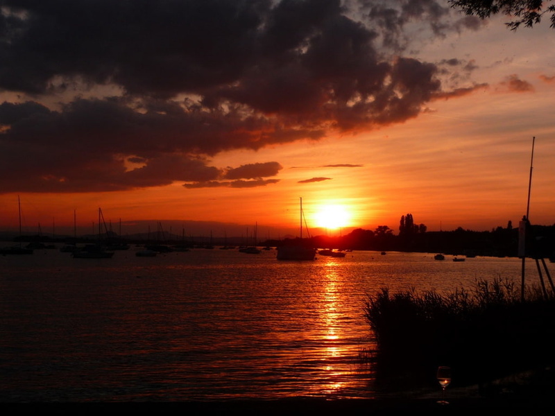 480P, sunset, sun goes down, goes, art, sunsets, nature, sun, beautiful, hd