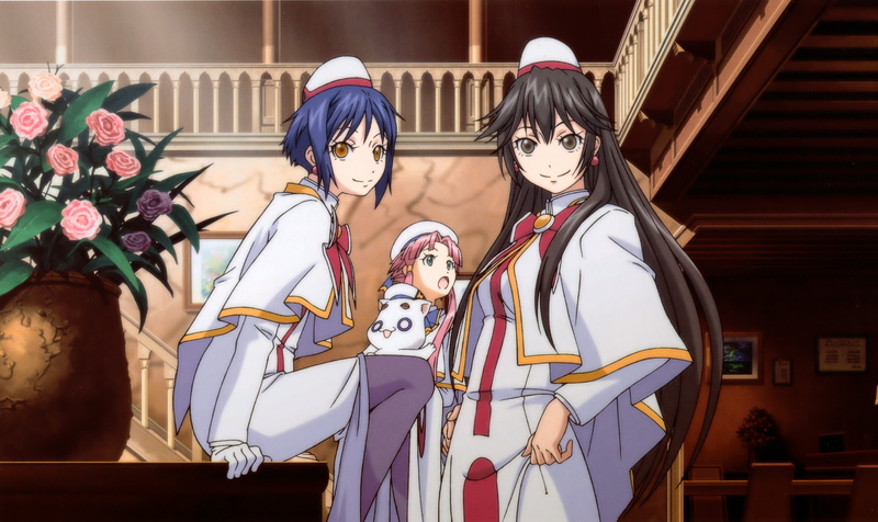 Aria Pokoteng, Aria, Akira E. Ferrari, 2K, anime girls, anime, Aika S. Granzchesta, Mizunashi Akari
