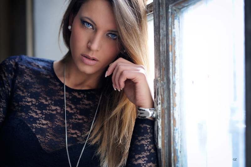 necklace, 1080P, blue eyes, 500px, Giovanni Zacche, blonde, women