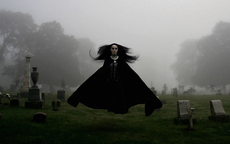 cemetery, manip, 1080P, cg, horror, mood, gothic, girl, sorrow, art, creepy, scary, digital, spooky, Dark, ghost, women, grave, sad, fog
