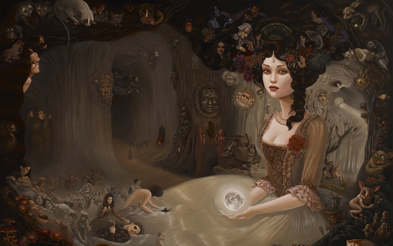 countess, brunettes, emotion, grief, women, gothic, occult, magic, witch, dress, goddess, girl, evil, fantasy, horror, 1080P, mood, dark, hair