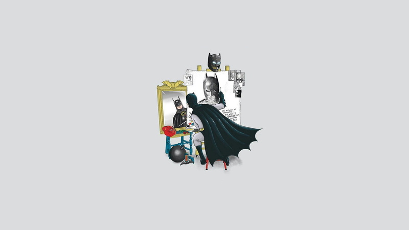 1080P, Batman, triple self portrait