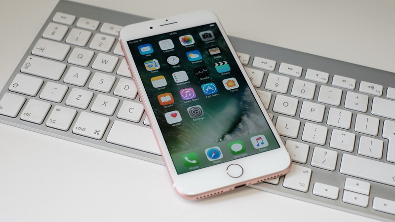 communication, white, smart phone, iphone 7 plus, computer equipment, computer keyboard, laptop, indoors, calculator, number, computer key, connection