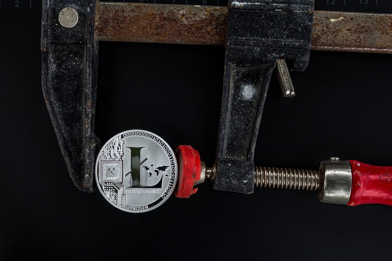 clamp, currency, still life, coin, no people, work tool, silver colored, industry, c clamp, litecoin, financial, business, f, electronic, black, equipment