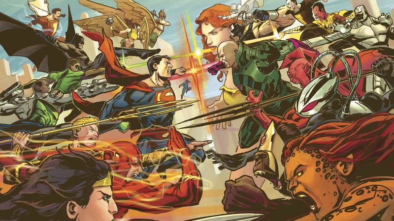 Lex Luthor, Shazam (DC Comics), Black Adam, Cyborg (DC Comics), Green Lantern, Hawkgirl, Captain Marvel, Atom (DC Comics), Injustice League, Superman, Comics