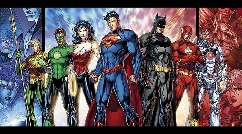 heroes, Superman, super, Atom (DC Comics), Batman, Green Lantern, Justice League Of America, digital, Hawkman, Wonder Woman, Flash, 720P, Aquaman