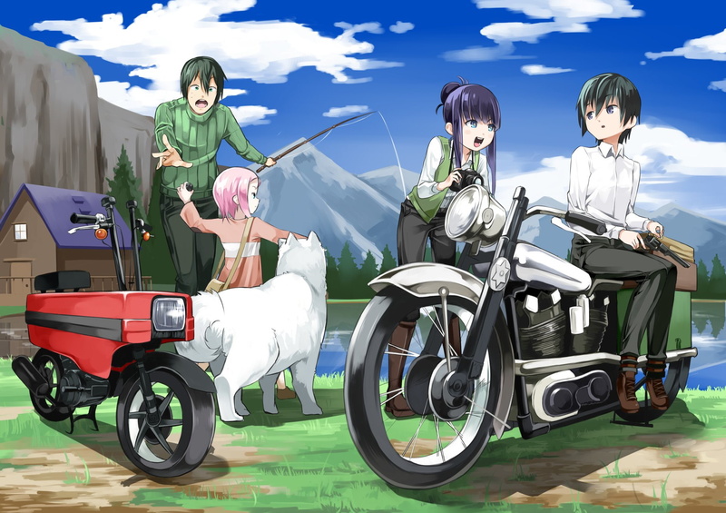 Hermes (Kinos Journey), Tifana (Kino no Tabi), Kino (Kinos Journey), Riku (Kino no Tabi), Shizu (Kino no Tabi), 1080P, Kinos Journey, Anime