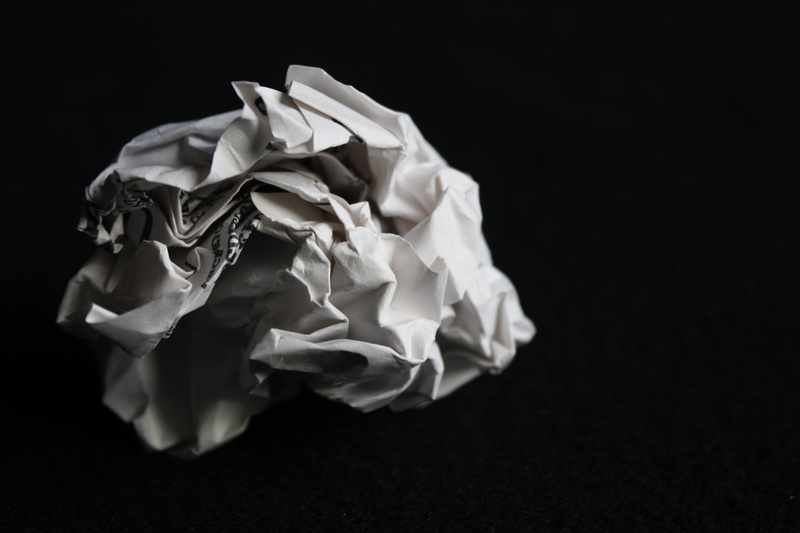 balled, white, cut out, emotional stress, frustration, crumpled paper ball, close-up, crumpled paper, crumpled, dark, emotion, single object, 4K, printer