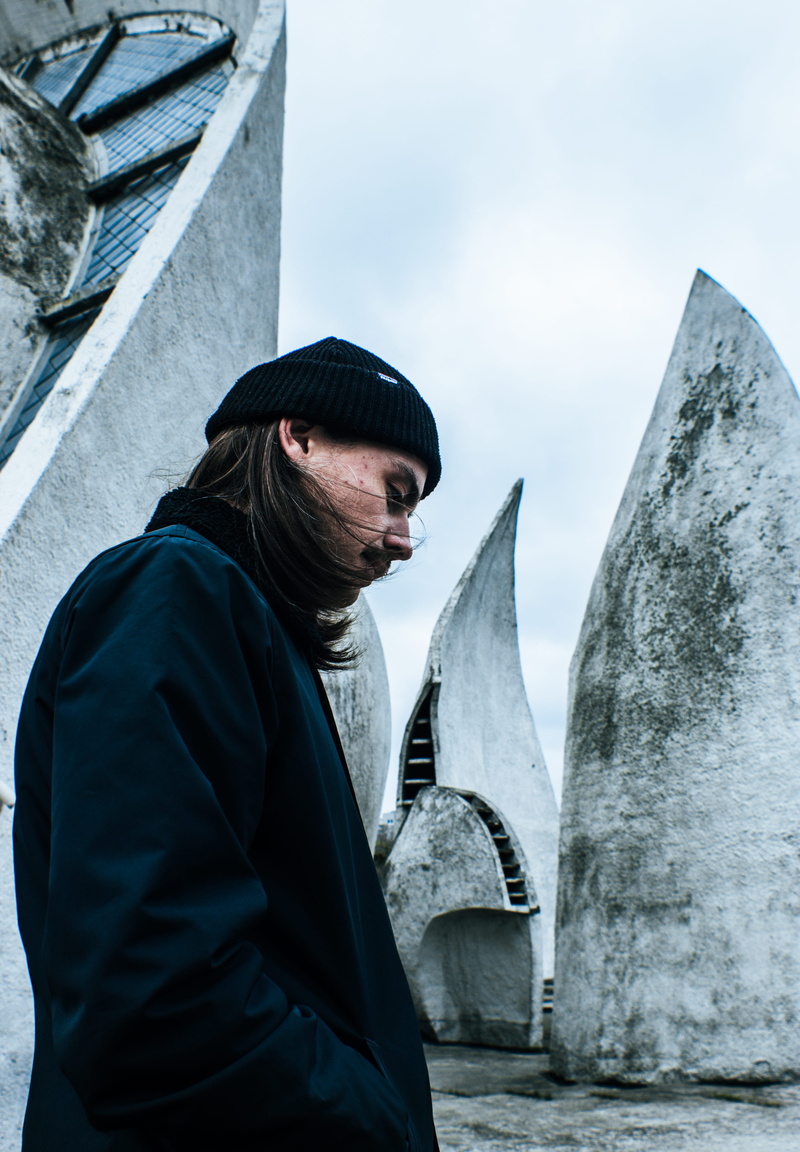 winter, hood - clothing, warm clothing, architecture, rejected, forsaken, hood, person, young men, 4K, wasteland, wool, human, waist up, sleeve, standing