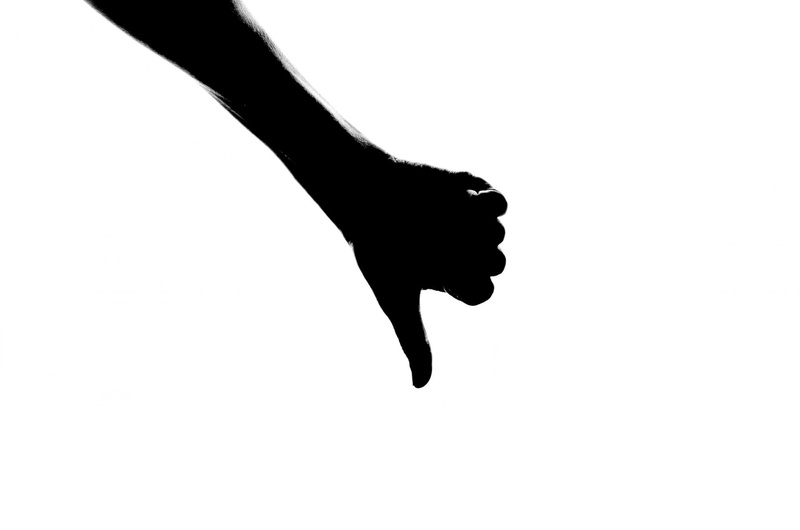 silhoutte, disapproval, copy space, limb, denial, females, black And White, sky, isolated On White, deny, poor, no people, fingers, vertebrate, one Person