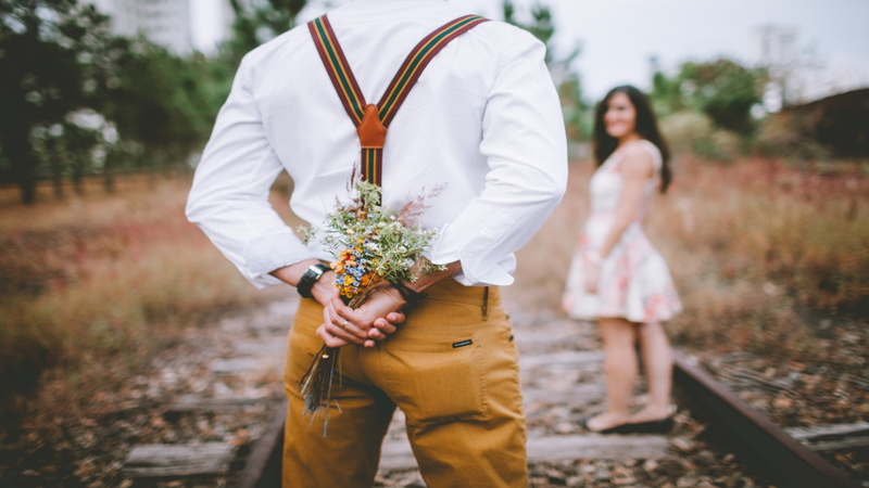 flowers, tracks, men, women, boyfriends, romantic, 1080P, love