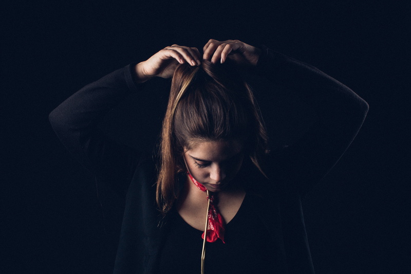 adult, sadness, young Adult, females, headshot, people, solitude, 5K, hair, dark, looking down, hands, contemplation, studio shot, women, caucasian Ethnicity