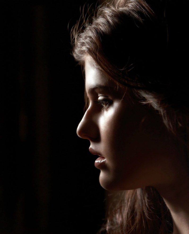 profile, Alexandra Daddario, 1080P, face, women