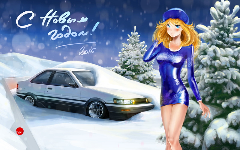 motor vehicle, mode of transportation, land vehicle, illustration, adult, Corolla Levin, day, young women, 1080P, Toyota, s, leisure activity, standing