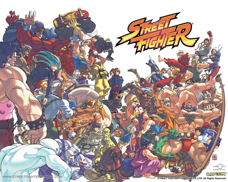 illustration, Collage, Street Fighter, outdoors, 720P, real people, human representation, creativity, crowd, group of people, representation, text, fighter