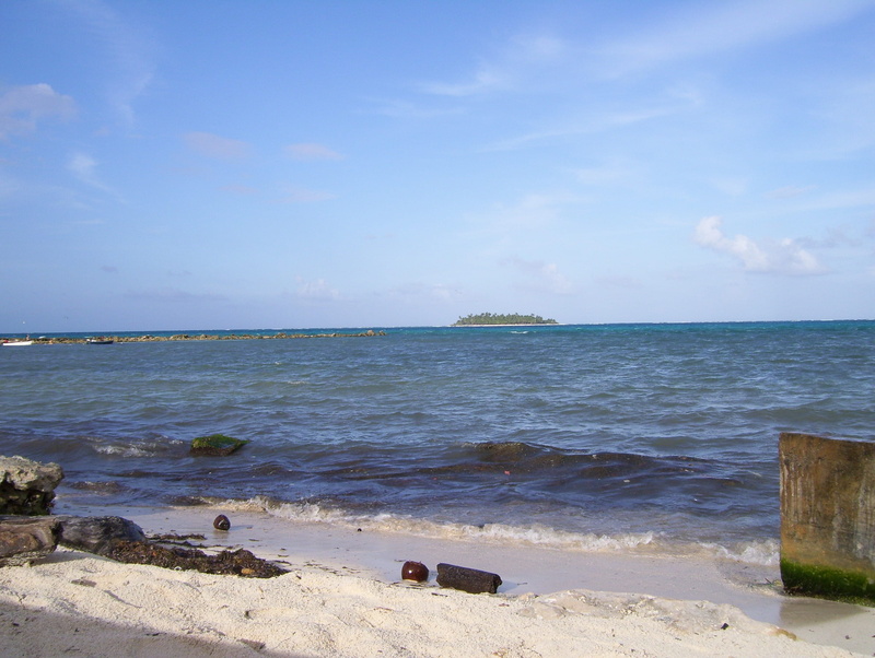 beach, Colombia, horizon over water, sea, water, outdoors, tranquil scene, sky, motion, wave, land, horizon, nature, Ocean, san andres islas, 2K, beauty in nature