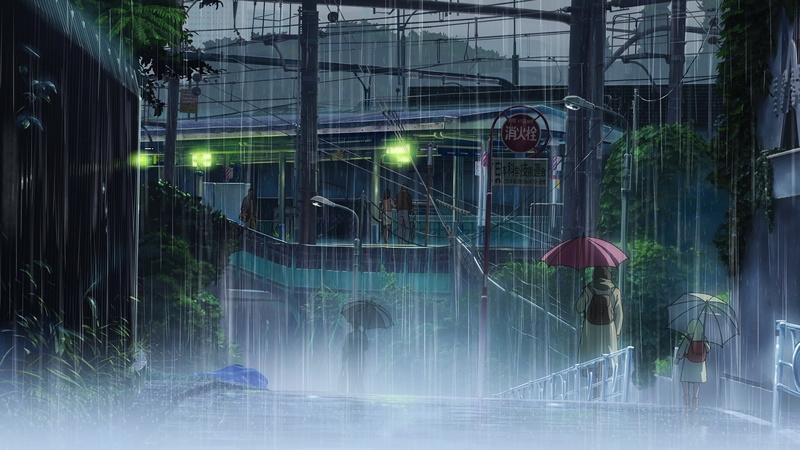Rain, The Garden Of Words, Movie, 8K