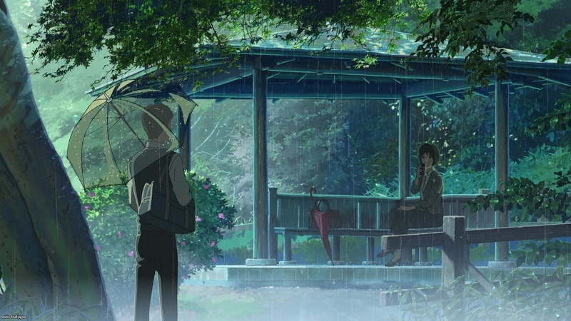 The Garden Of Words, rain, Makoto Shinkai, 1080P