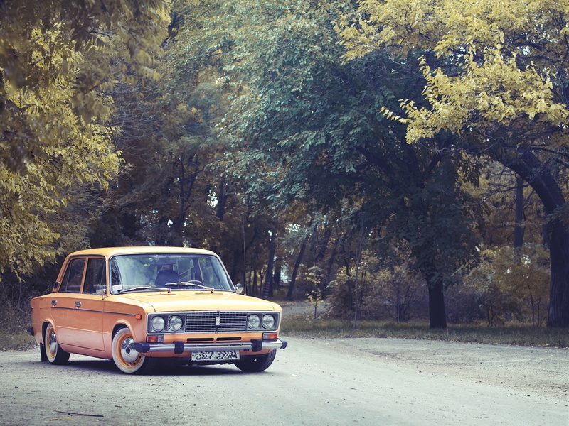 city, old, 1080P, yellow., tofas, retro Styled, mode of Transport, nature, road, 2106, nostalgia, outdoors, Lada, collectors Car, driving, taxi, car, yellow