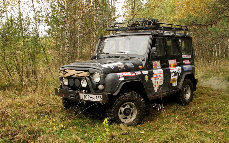 forests, green, russian, cars, uaz, russians, offroad, grass, trees, 1080P