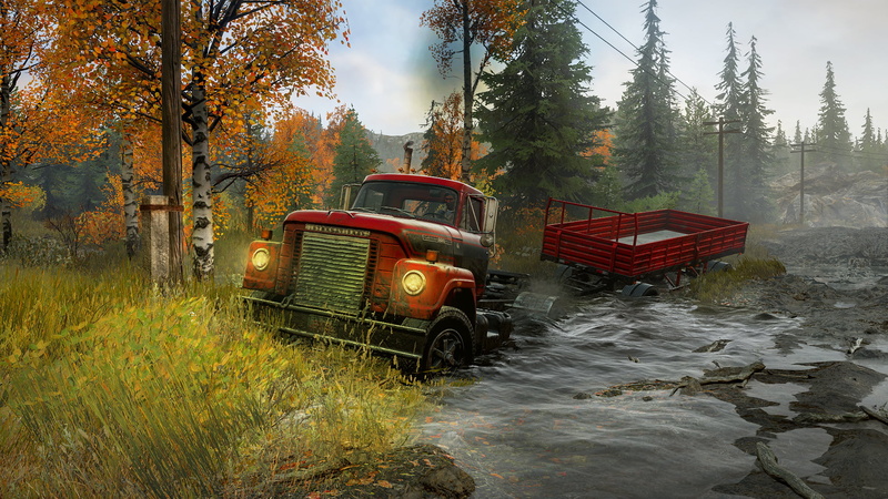 water, video game art, Snowrunner, pickup trucks, mud, 1080P, trucks, ByBünyamin